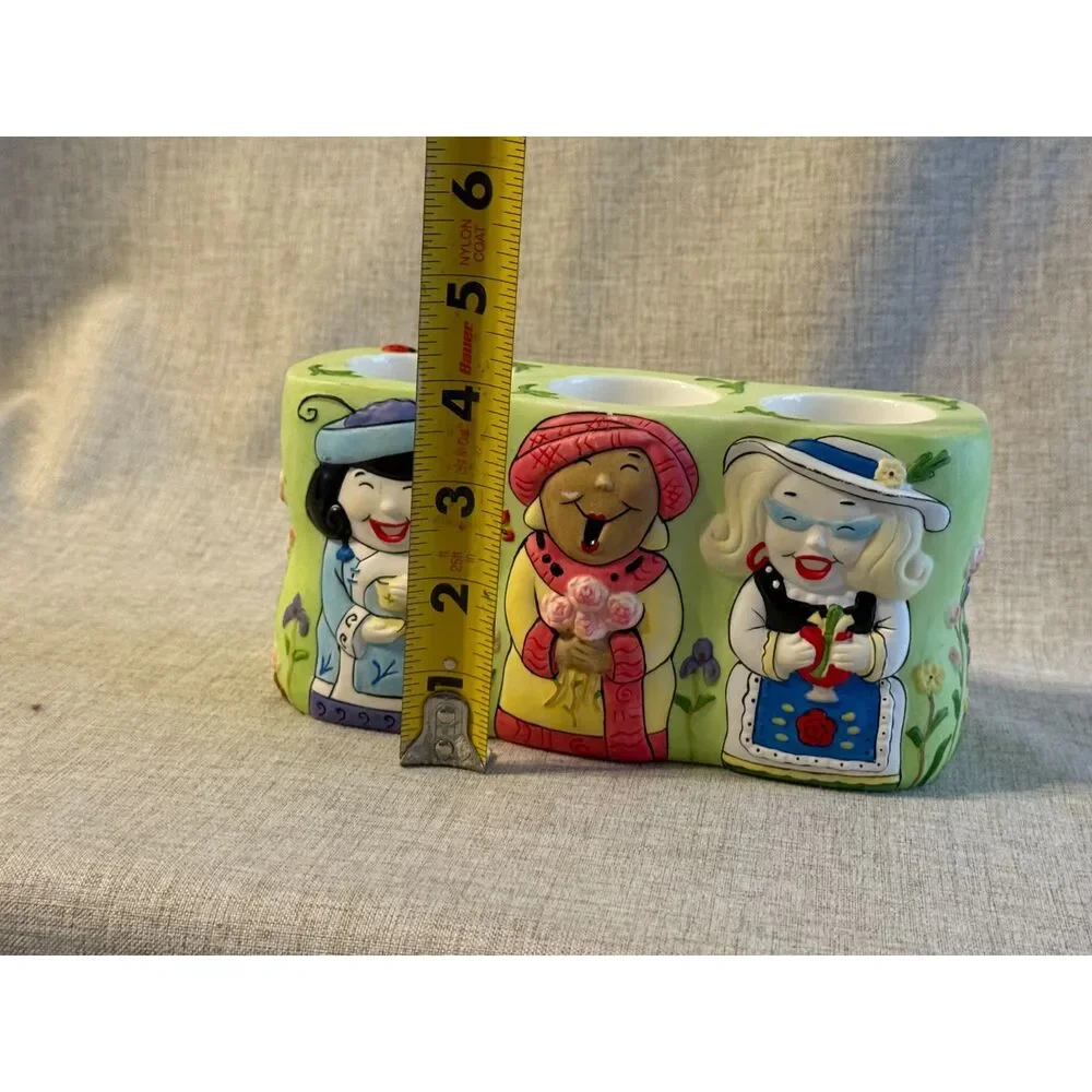 PartyLite Garden Gals Multi Tealight Candle Holder NEW IN BOX, NO FLAWS - Picture 6 of 9